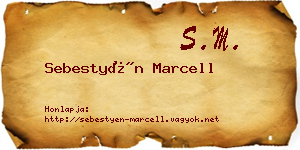 Sebestyén Marcell névjegykártya