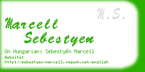 marcell sebestyen business card